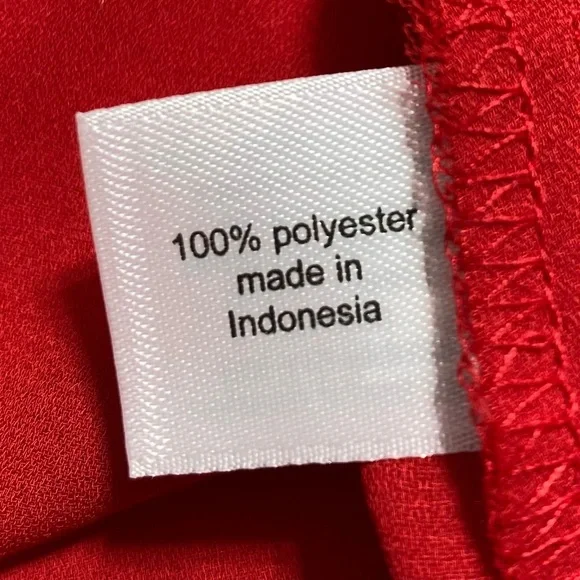 Lane Bryant Womens Cold Shoulder Long Sleeve Ruffle Top Size 16 Red - Picture 6 of 12